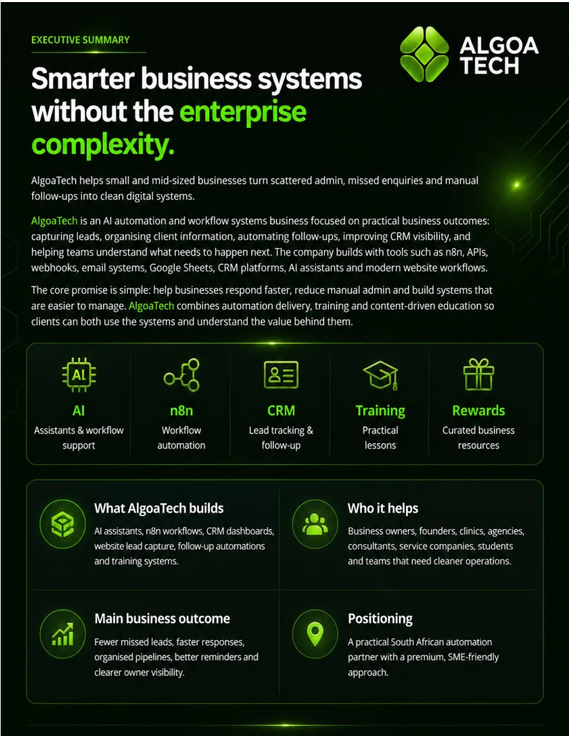 AlgoaTech Company Profile page 2